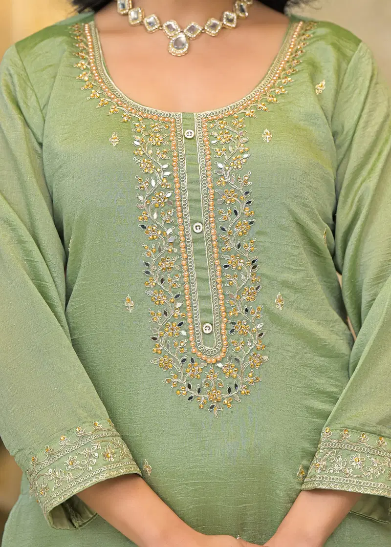 Suhag By Afsana Vichitra Embroidery Readymade Suits Exporters In India